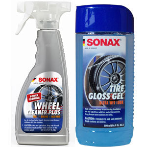 SONAX Wheel Cleaner PLUS & Tire Gloss Combo