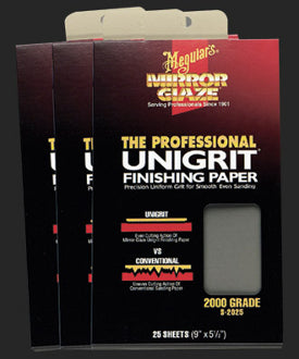 Meguiar's 2000 Grade - Unigrit Finishing Sand Paper